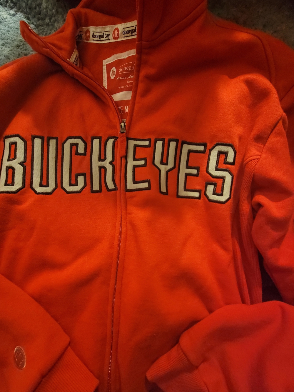 Donegal Bay Ohio State Buckeyes Full-Zip Fleece Jacket Orange | Men's M